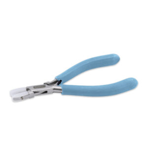 Designer Series Nylon Jaw Pliers, Flat Nose, Pacific Blue Long Vinyl-Free Grips, Stainless Steel, Tip Size: 0.32 in x 0.79 in / 8.1 mm x 20.1 mm, 6.25 in / 15.8 cm
