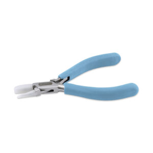 Designer Series Nylon Jaw Pliers, Flat/Round Nose, Pacific Blue Vinyl-Free Grips, Stnles Stl, Rnd Taper 0.09 - 0.27in/2.2 -7mm, Flat 0.32 x 0.79in/8.1 x 20.1mm, 5.25in/13.3cm
