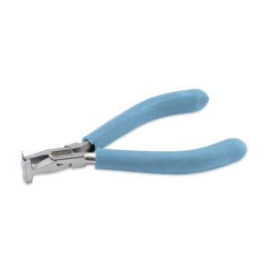 Designer Series Wire Banding Pliers, Pacific Blue Vinyl-Free Grips, creates Single-Wide Bands for 22 & 24 gauge wire, Stainless Steel, 5.5 in / 14 cm