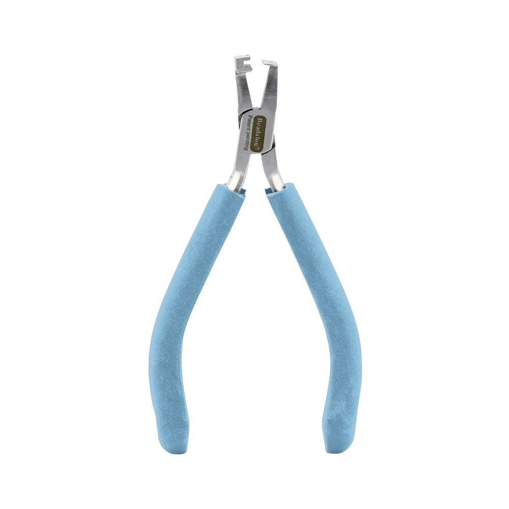 Designer Series Wire Banding Pliers, Pacific Blue Vinyl-Free Grips, creates Single-Wide Bands for 22 & 24 gauge wire, Stainless Steel, 5.5 in / 14 cm - Image 3