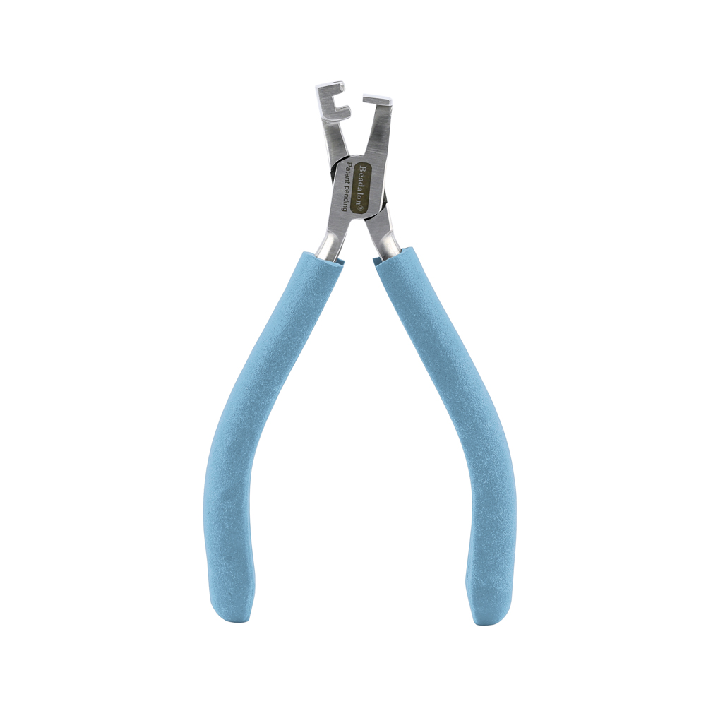 Designer Series Wire Banding Pliers, Pacific Blue Vinyl-Free Grips, creates Double-Wide Bands for 22 & 24 gauge wire, Stainless Steel, 5.5 in / 14 cm - Image 3