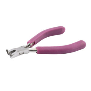 Professional Series Tungsten Carbide Jaw Hard Wire Bypass Flush Cutter, Purple Vinyl-Free Grips, Stainless Steel, cuts Memory Wire diameters 0.7mm and smaller, 5 in / 12.7 cm