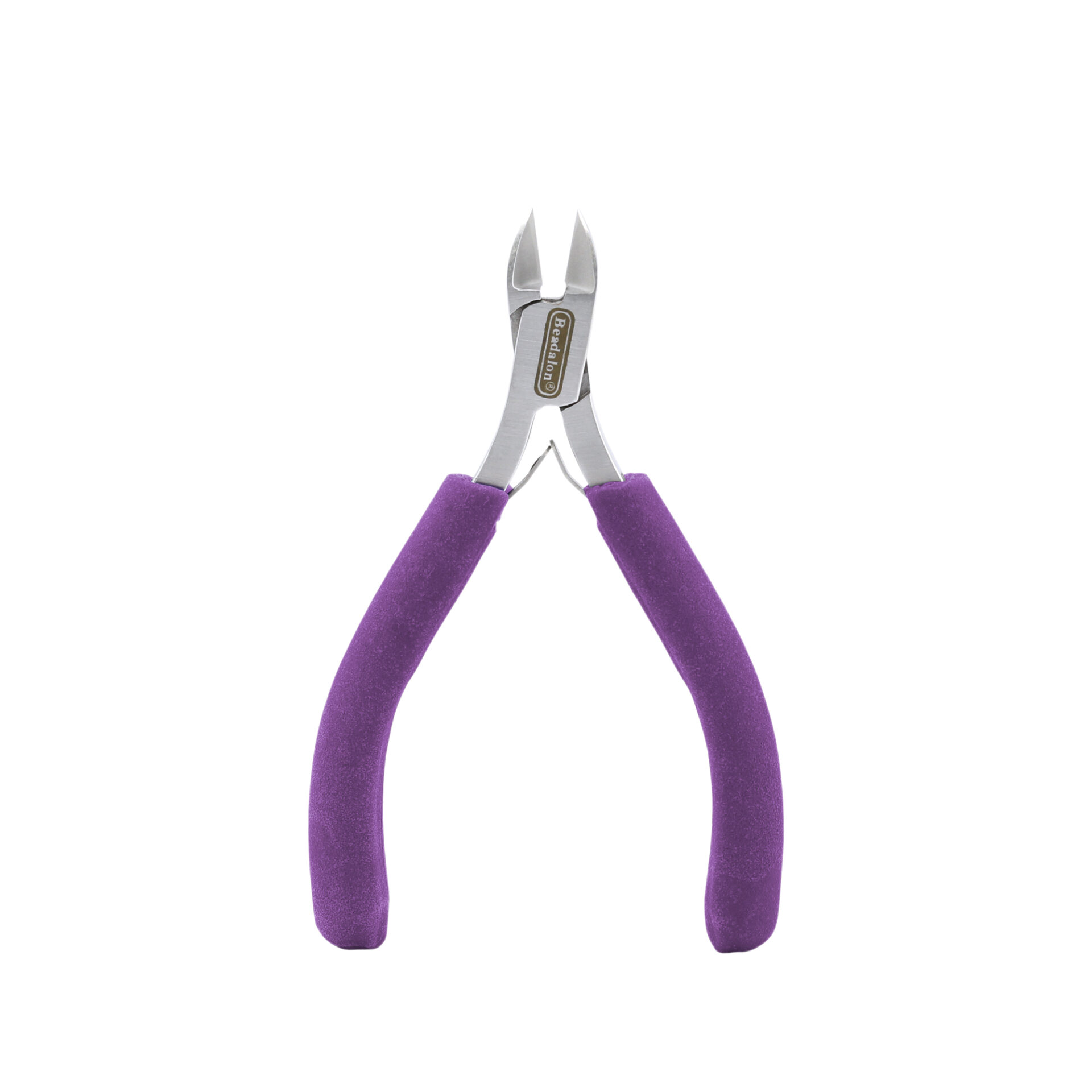 Designer Series Semi-Flush Cutter, Purple Vinyl-Free Grips, Stainless Steel, Box Joint, Double Leaf Springs, 4.75 in / 12 cm - Image 4