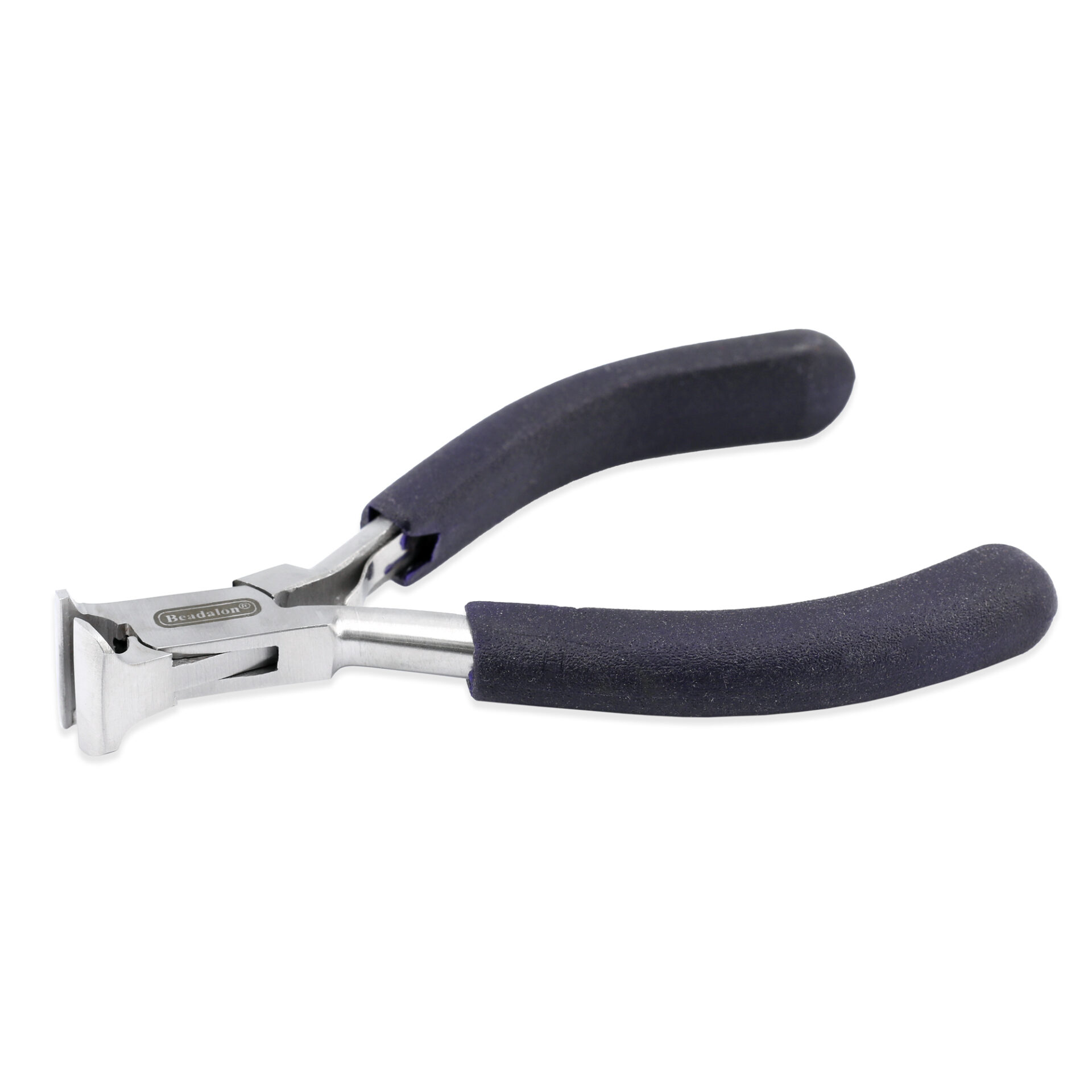 Designer Series End Cutter, Dark Blue Vinyl-Free Grips, Stainless Steel, Box Joint, Double Leaf Springs, 4.75 in / 12 cm
