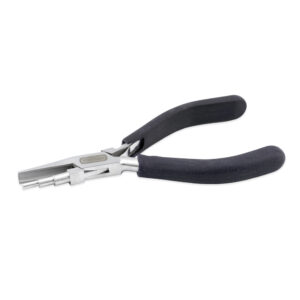 Designer Series Wire Looping Pliers, Dark Blue Vinyl-Free Grips, Stainless Steel, Loop Sizes: 0.11 in, .017 in, .023 in / 2.8 mm, 4.4 mm, 5.8 mm, 5.75 in / 14.6 cm