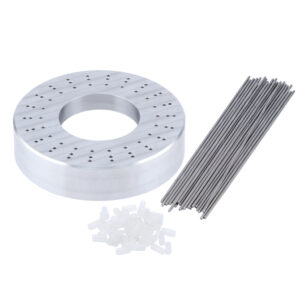 Bangle Bracelet Weaver Tool, by Kleshna Handel, Aluminum Base, 22 pins, 44 holders, 3 sizes