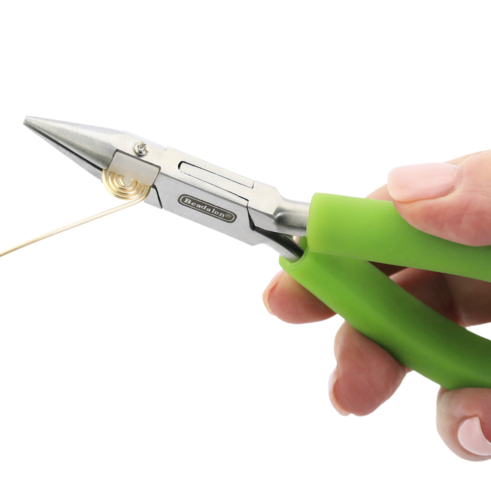 Professional Series Nylon Inner Jaw Chain Nose Pliers, Lime Green Vinyl-Free Grips, Stainless Steel, Box Joint, Double Leaf Springs, 5.75 in / 14.6 cm - Image 7