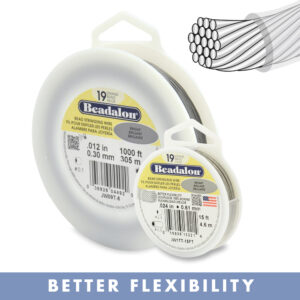 19 Strand Bead Stringing Wire - Satin Gold