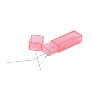 Hard Beading Needles for Wildfire, Size 13, for bead cord sizes up to .011 in / .28 mm, 10 pc with case