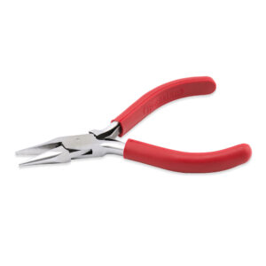 Classic Series Chain Nose Pliers, Red Vinyl-Free Grips, Steel Box Joint, Double Leaf Springs, 5 in / 12.7 cm