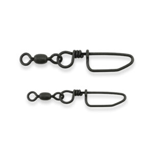 Brass Coastlock Snap Crane Swivels - Black