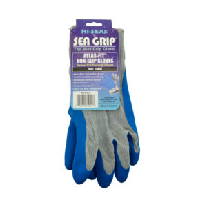 Sea Grip Premium Non-Slip Gloves, Light Blue/White, Large, 1 pair