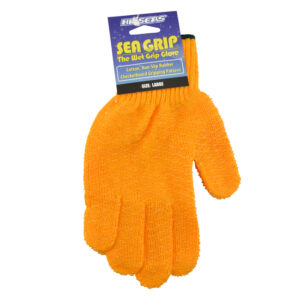 Sea Grip Non-Slip Pattern Gloves, Orange, Large, 1 pair